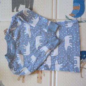 Hanna Andersson Light Blue Polar Bear Long Sleeve Top